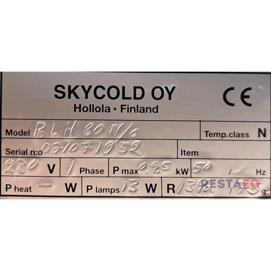 Buffetpöytä kylmätasolla 800 - Skycold