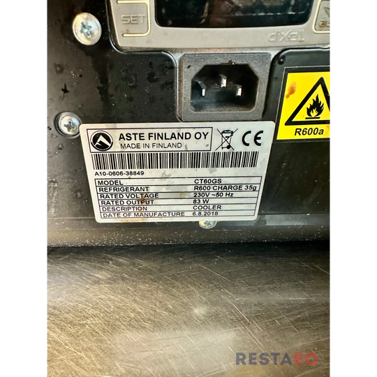 Display kaappi pöydälle kylmille tuotteille Aste CT60GS -