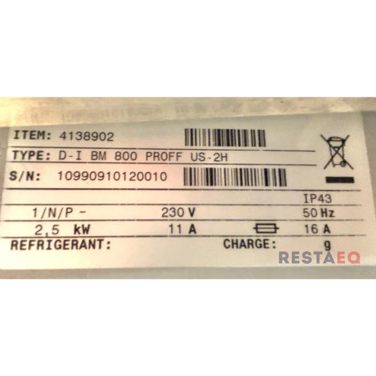 Drop-in lämpöbuffet allas 800 D-I BM 800 proof US-2H - Metos