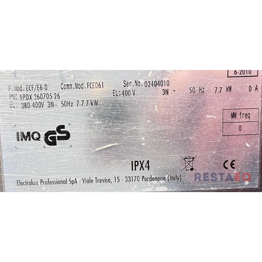 Electrolux ECF/E6-0 höyryuuni - Laite Electrolux