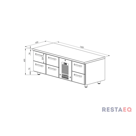 Grillikylmävetolaatikosto VLG 1606 - Restmec
