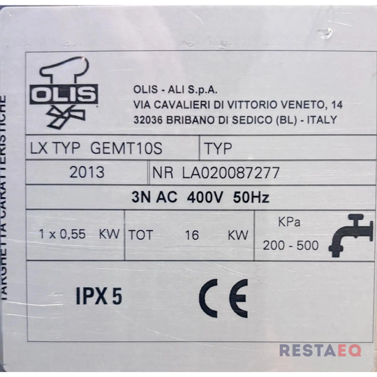 Höyryuuni MX TYP GEMD10S Metos