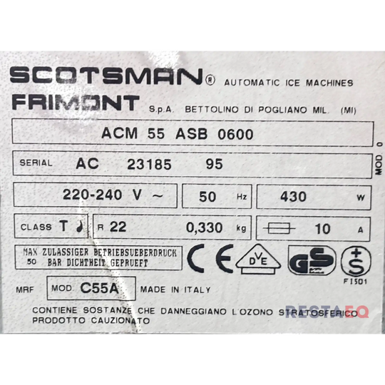 Jääpalakone ACM 55 ABS 0600 Scotsman