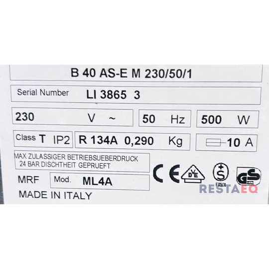 Jääpalakone CICA B 40 AS-E M - Cica