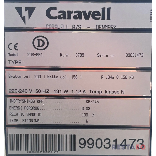 Jäätelöpakastin allas Caravell 206-991 - Caravell