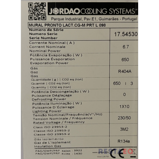 Jordao avokylmiö verholla CG-M PRT L 098 - Jordao