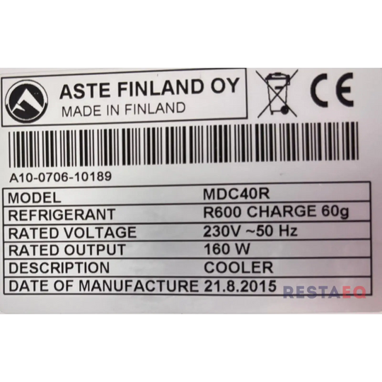 Kapea juomakaappi Aste MDC40R - Aste