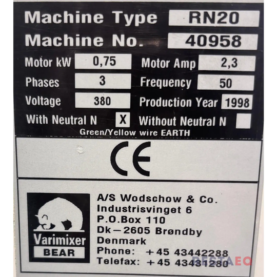 Karhu yleiskone 20L korkea malli sormisuojalla - Metos