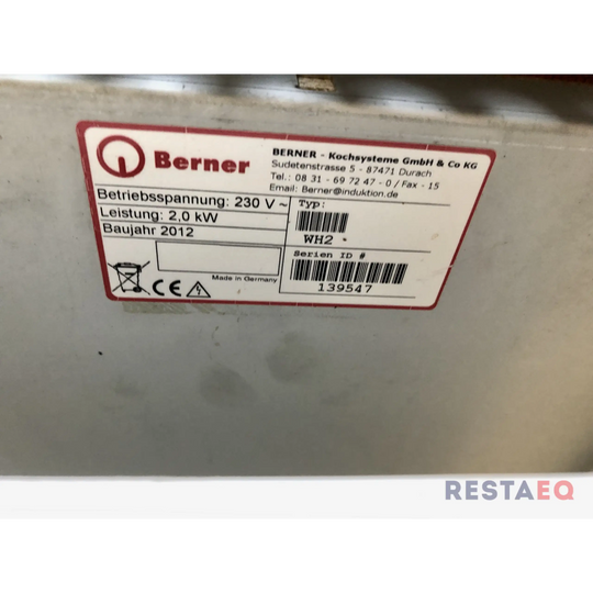 Keraaminen integroitava lämpösäilytystaso WH2 - Berner