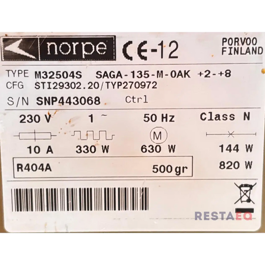 Konditoria vitriini Norpe SAGA-135-M Oak +2- +8 astetta