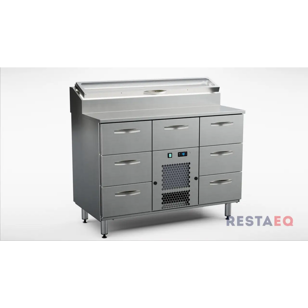 Kylmäköntyöpöytä Inox KTL - 1207