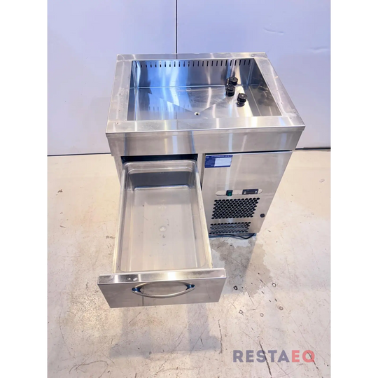 Kylmävetolaatikosto kylmäaltaalla 800 - Inox