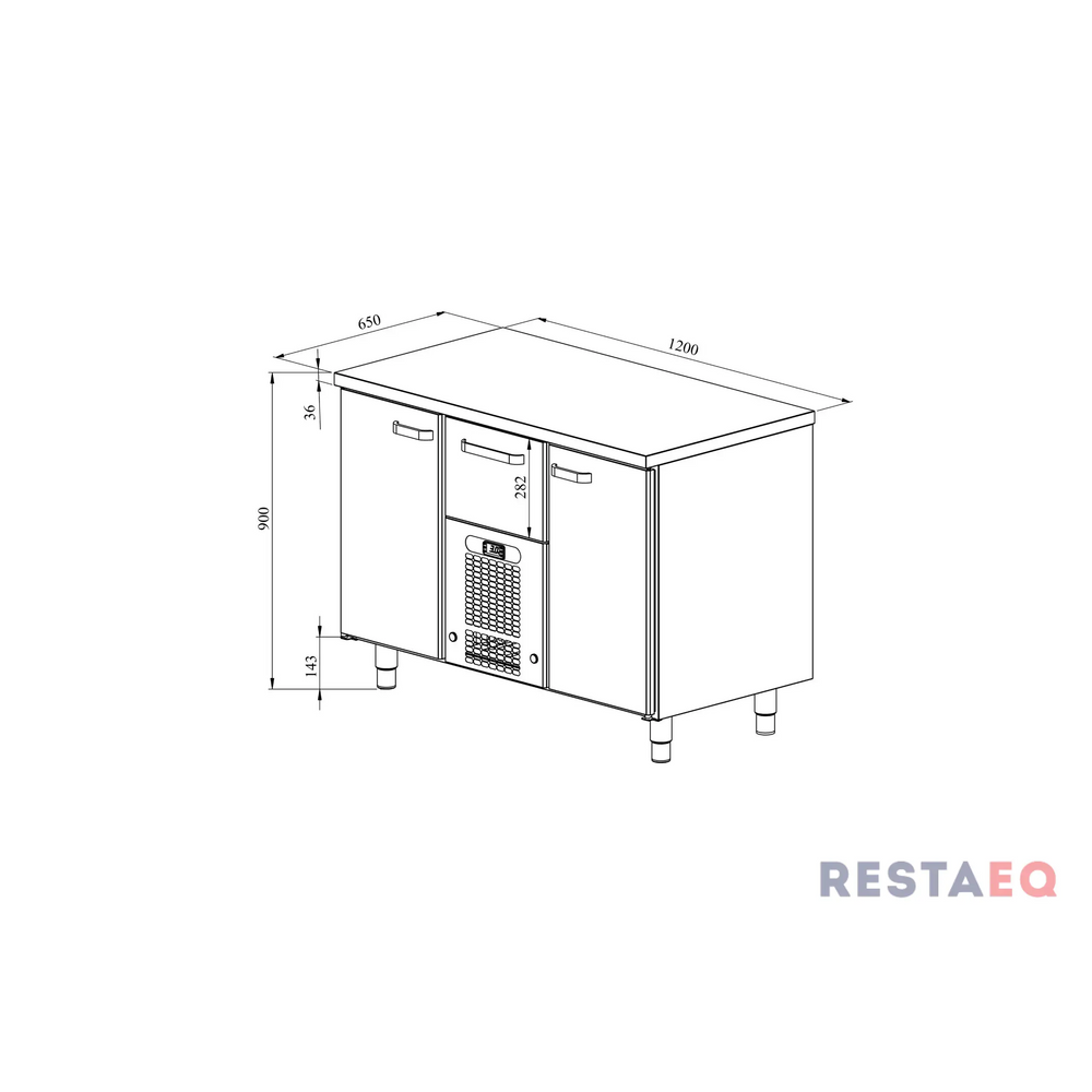 Kylmävetolaatikostot elintarvikkeille VLE 1221 - Restmec