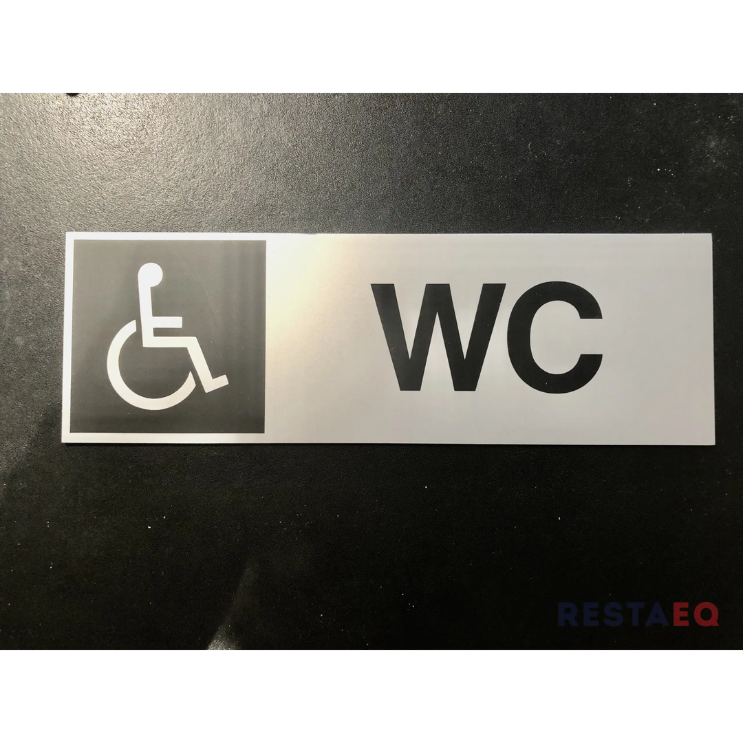 Kyltti INVA WC alumiinia - RestaEQ