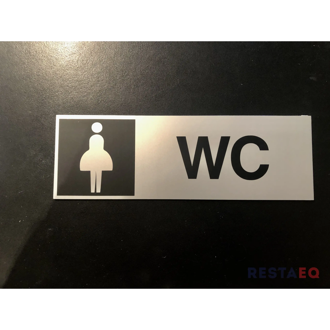 Kyltti NAISTEN WC alumiinia - RestaEQ