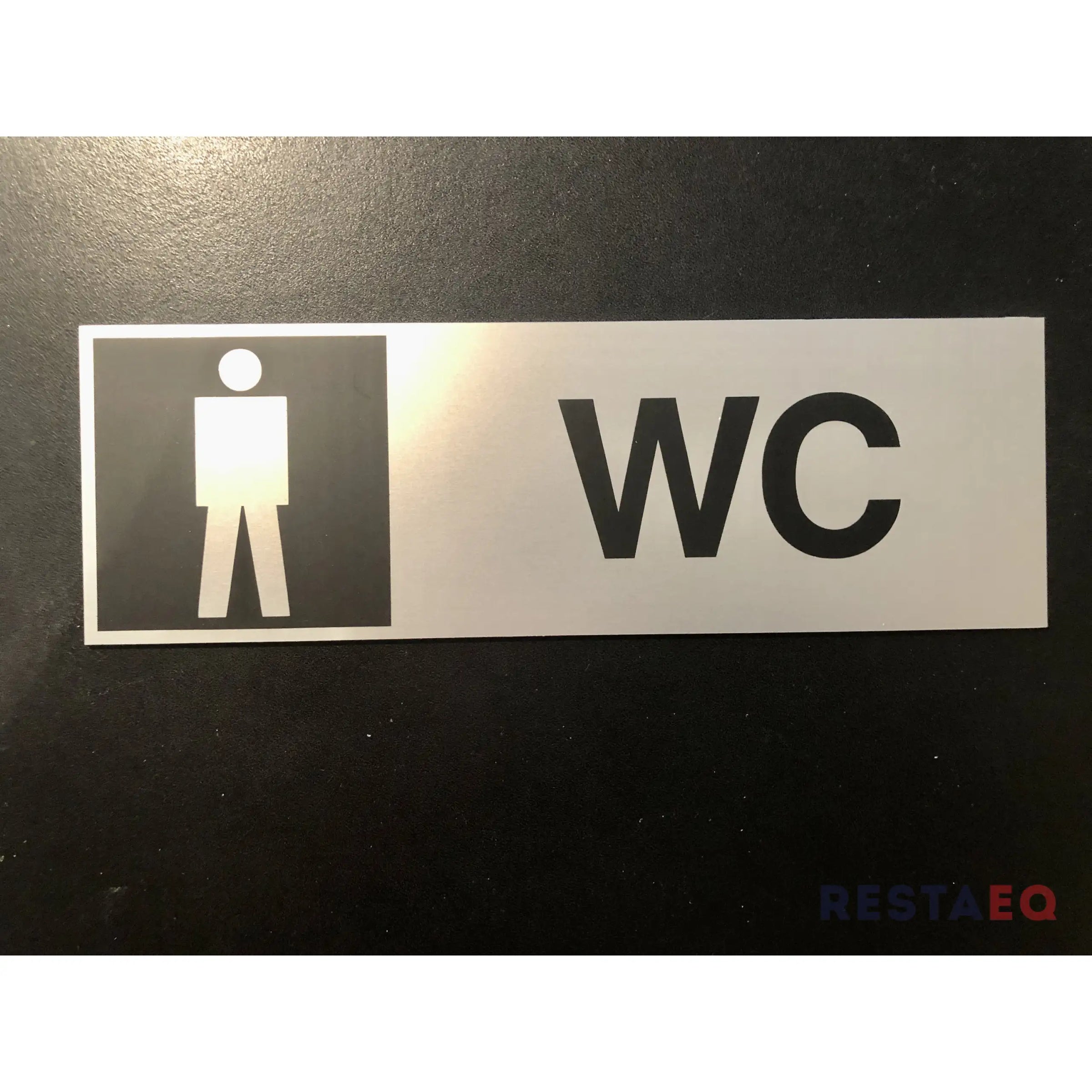 Kyltti WC-miehet alumiinia - RestaEQ