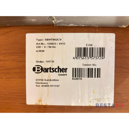 Lämmin buffa yksikkön 2130 - Bartscher