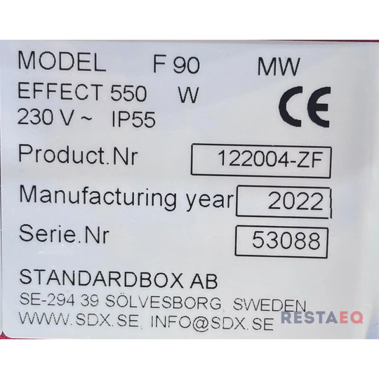 Lämpökuljetus/-säilytysvaunu Thermobox F90 - Metos