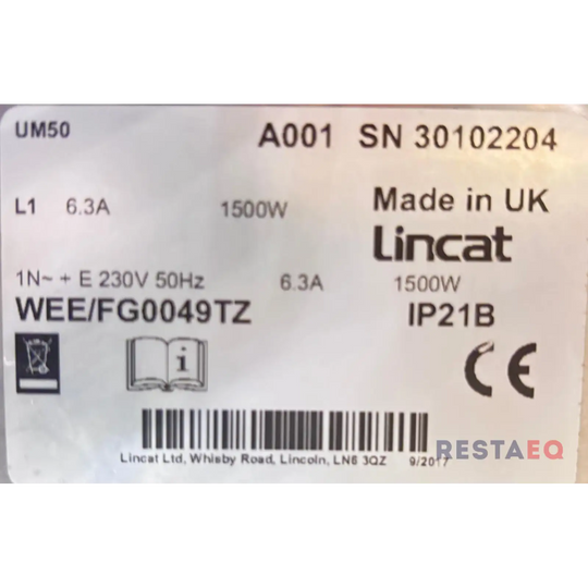 Lämpövitriini pizzoille ja vastaaville tuotteille Lincat