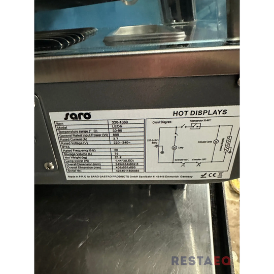 Lämpövitriini Saro Leon - Saro