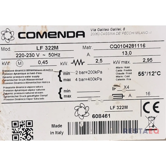 Luukkuastianpesukone Comenda LF322M - Comenda