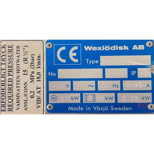 Luukkuastianpesukone Metos WD 4E - Metos