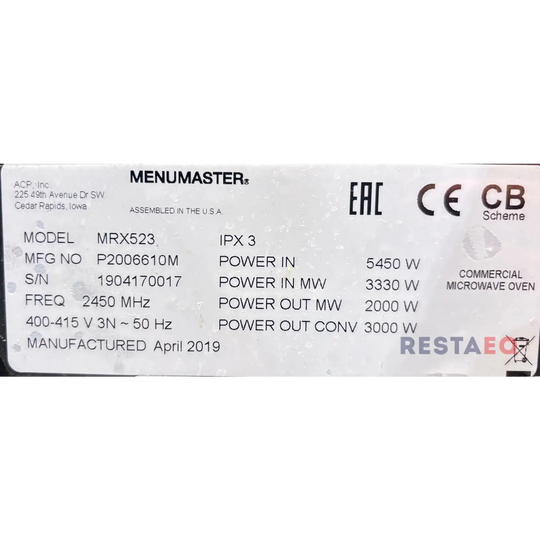Menumaster MRX 523 ’Turbouuni’ - Menumaster