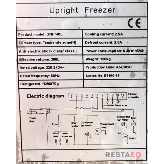 Metos pakastin GNF740L - Metos