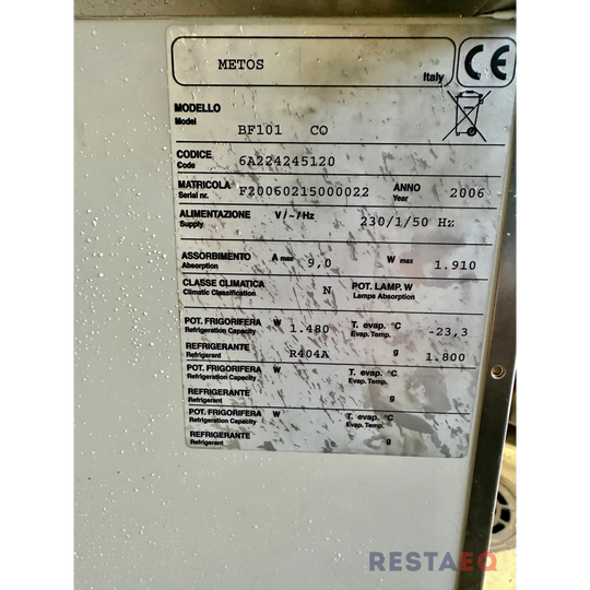 Metos pikajäähdytyskaappi BF101