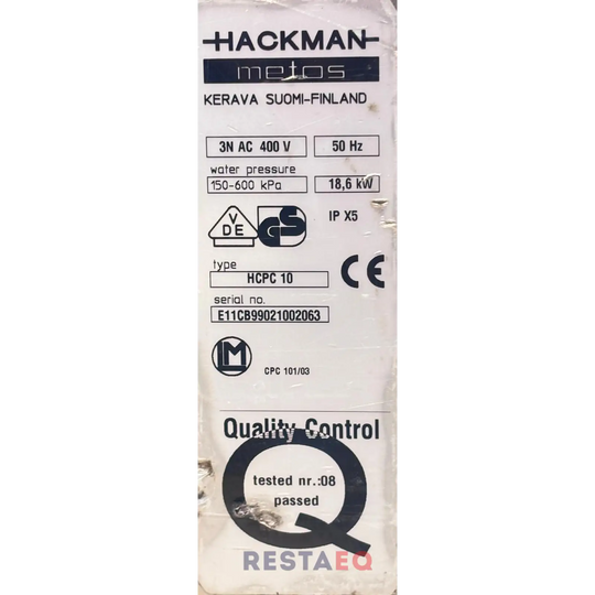 Monitoimiuuni Metos HCD 10 101 Metos