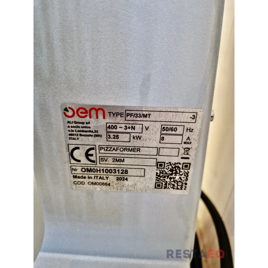 OEM pizzaprässi PF/33/MT