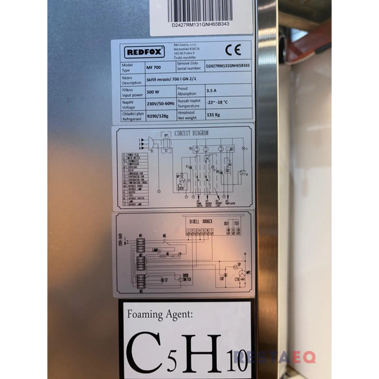 Pakastekaappi 700 L GN 2/1 MF 700 - Redfox