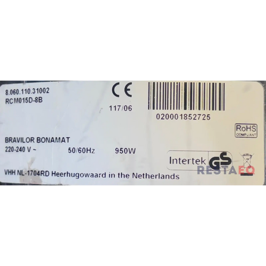 Perkolaatori kahvinkeitin RCM015D-18B - Bravilor Bonamat