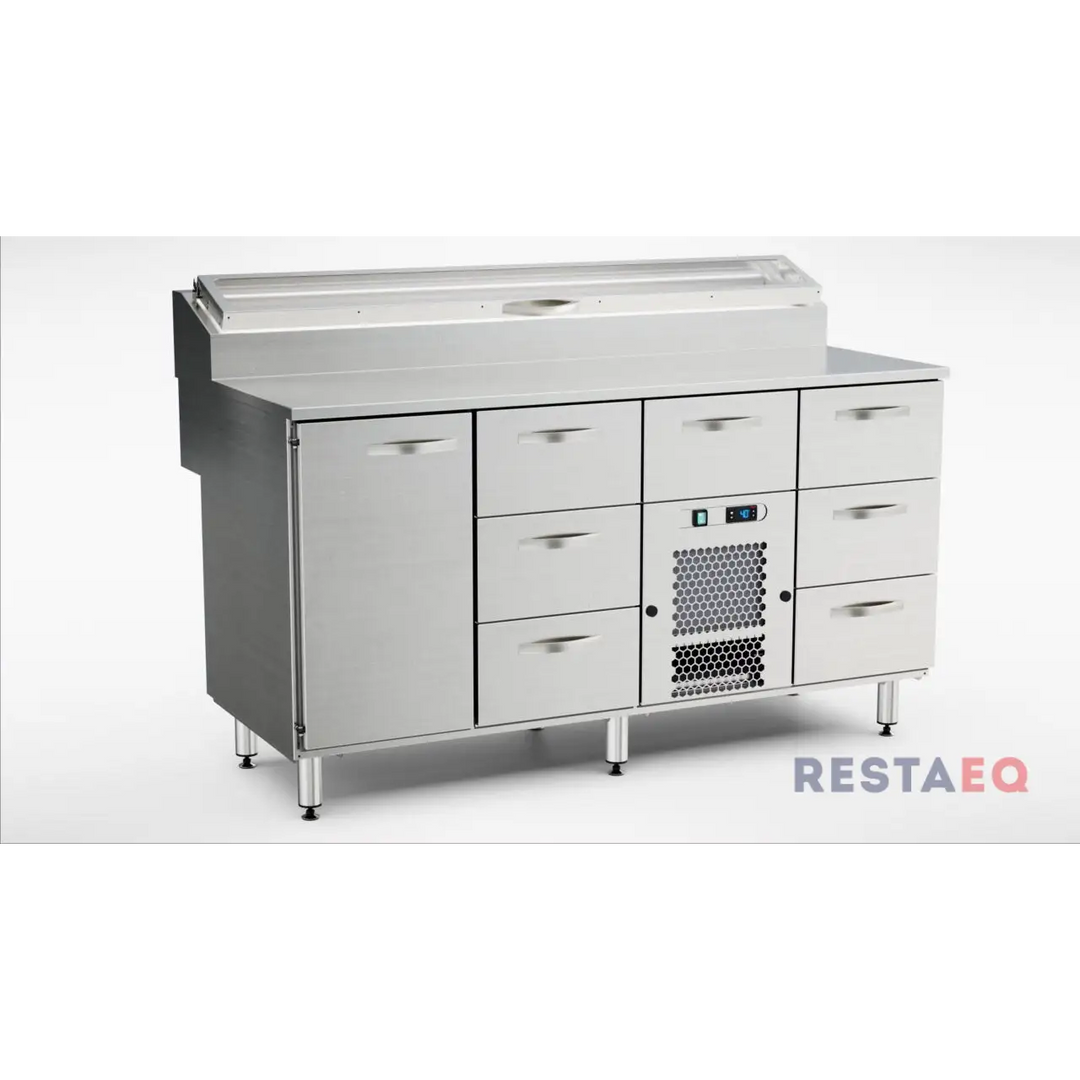 Pizzaleivontapöytä 1600 KTL/P-1617 - Inox