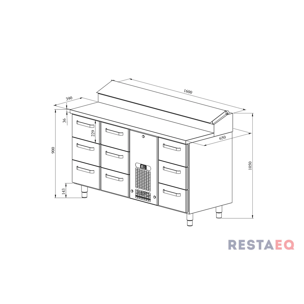 Pizzapöydät KLE 1609 - Restmec