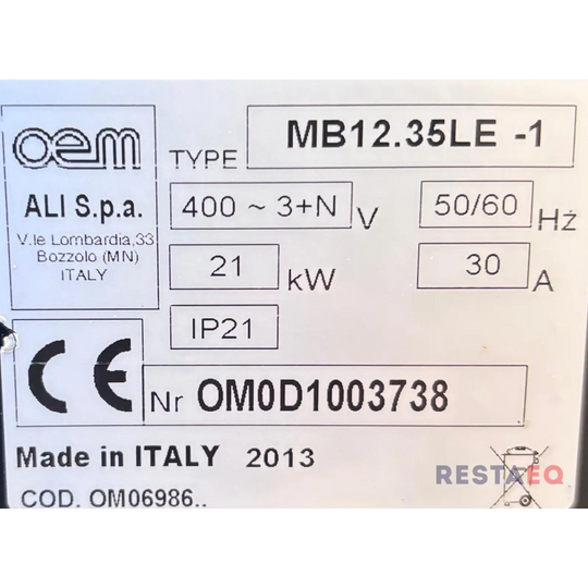 Pizzauuni OEM MB12.35LE-1 - OEM