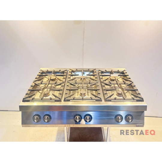 Pöytämallinen kaasuliesi kuudella polttimella Diamond