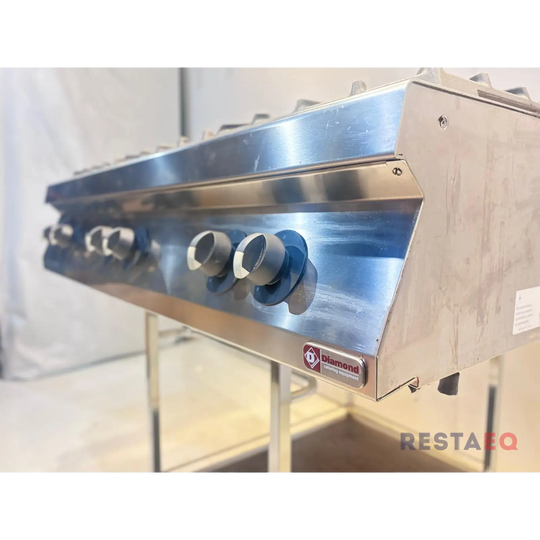 Pöytämallinen kaasuliesi kuudella polttimella Diamond