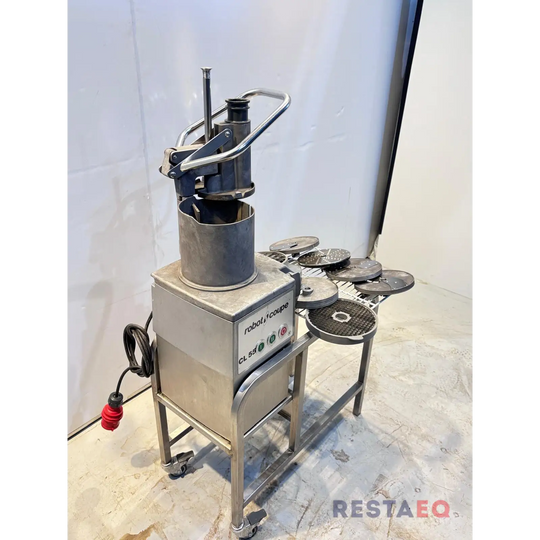 Robot Coupe CL 55 vihannesleikkuri leikkuutelineellä