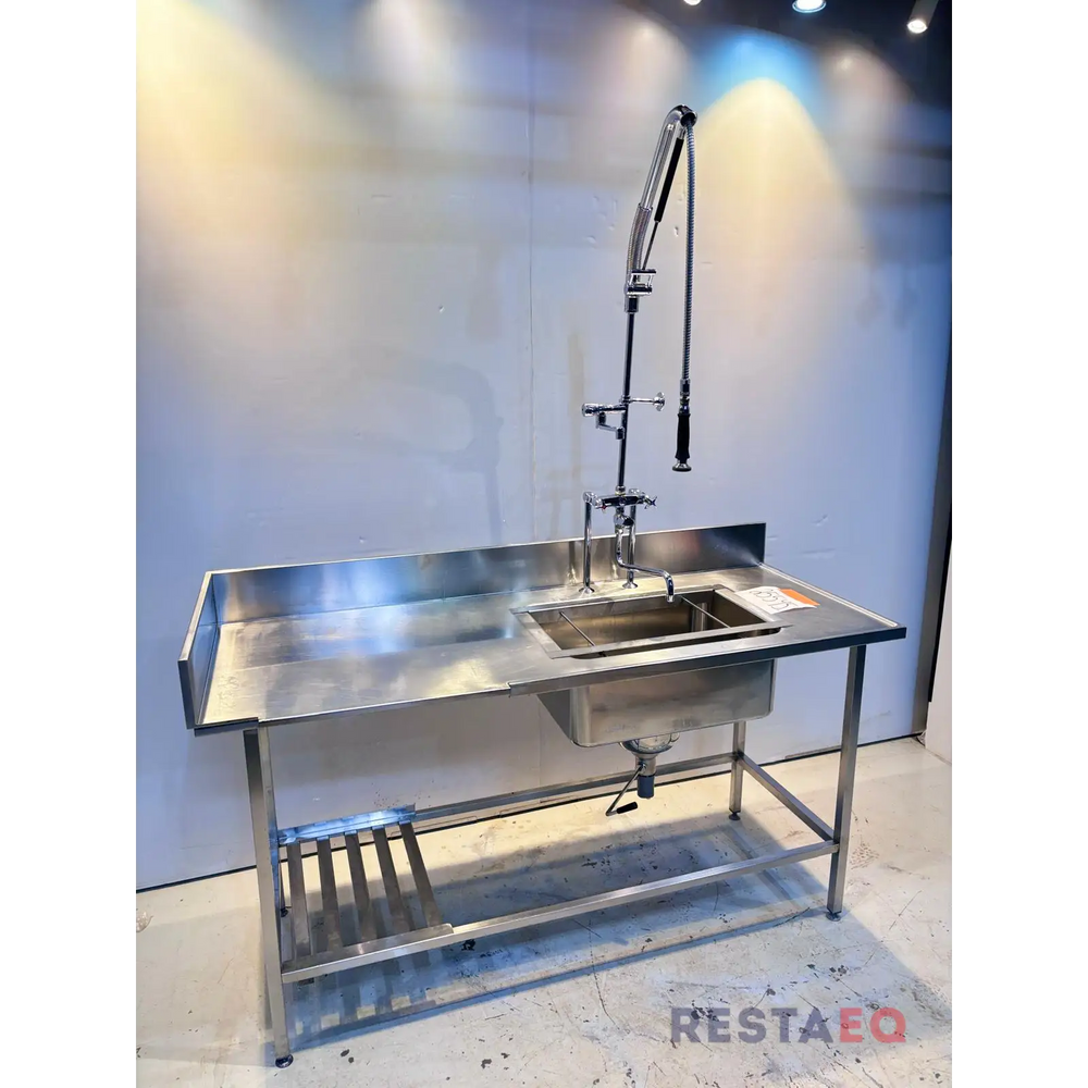 RST allaspöytä esipesusuihkulla 1600 RestaEQ