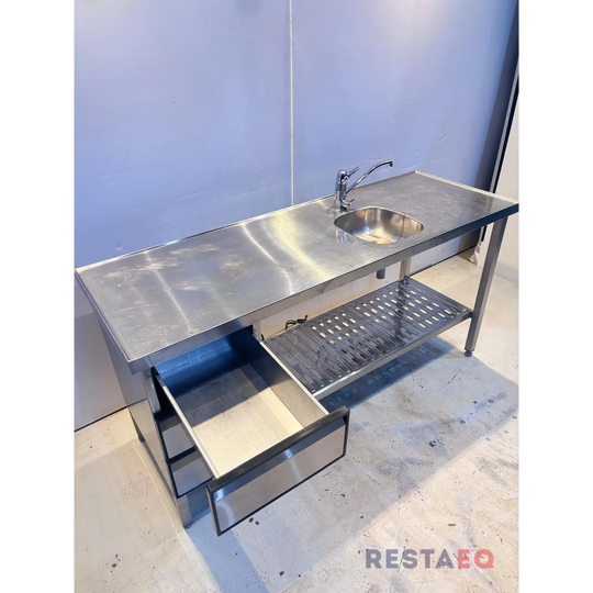 RST-pöytä altaalla ja laatikostolla 1800 - RestaEQ