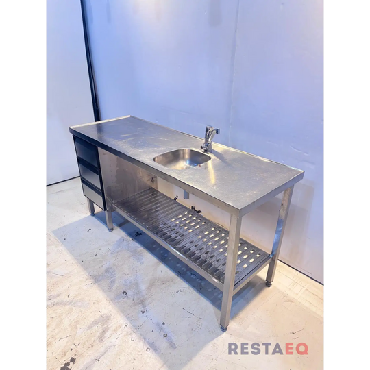 RST-pöytä altaalla ja laatikostolla 1800 - RestaEQ