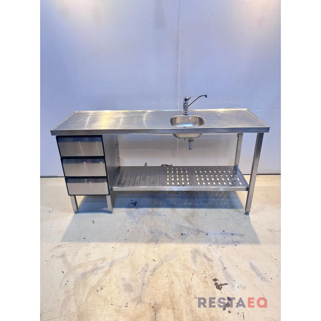 RST-pöytä altaalla ja laatikostolla 1800 - RestaEQ