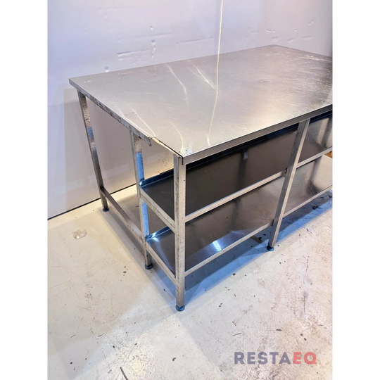 RST pöytä hyllytasoilla 1600 RestaEQ