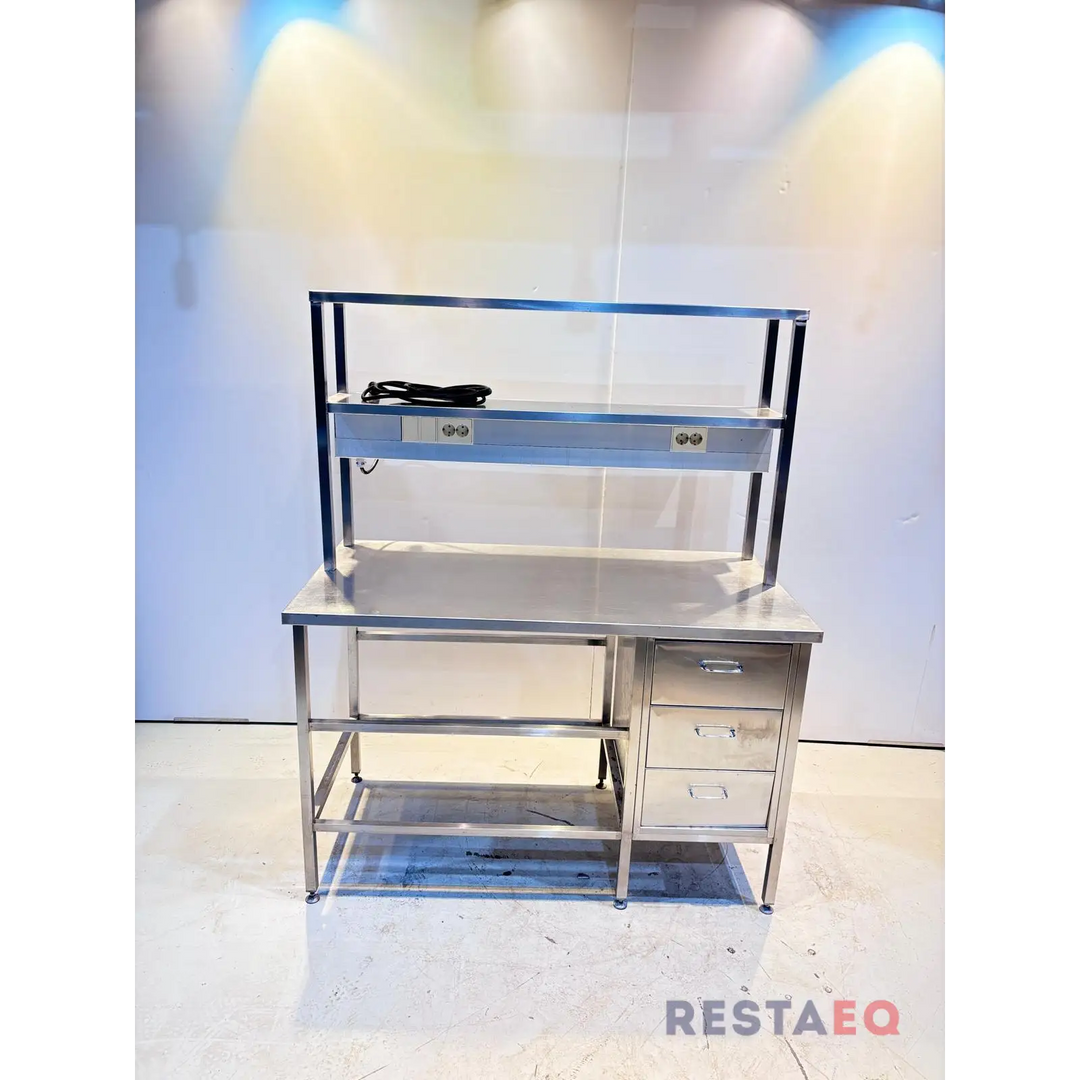 RST-pöytä ylätasolla ja laatikostolla 1400 - RestaEQ