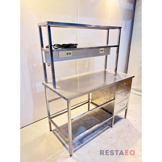 RST-pöytä ylätasolla ja laatikostolla 1400 - RestaEQ