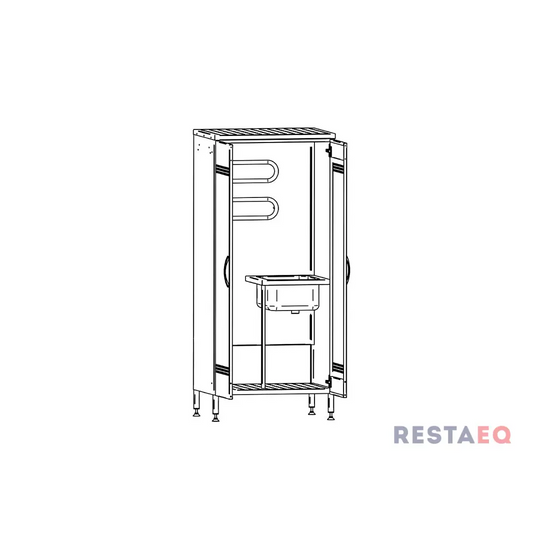 Siivouskaappi KRK 800 Inox
