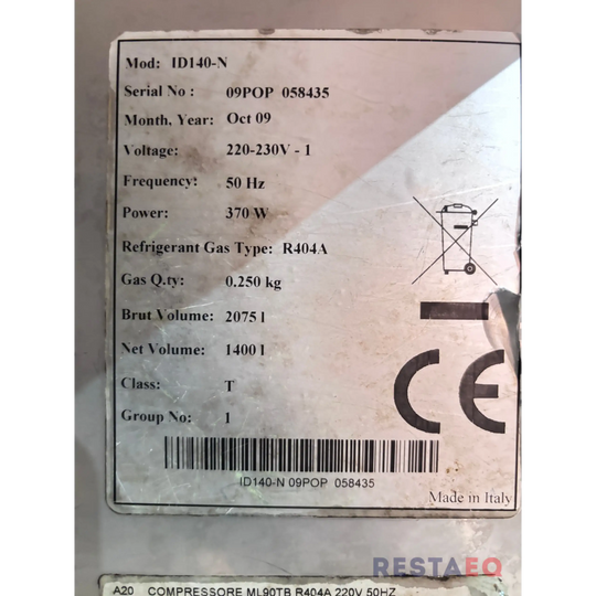 Tupla pakastinkaappi ID 140-N - Diamond