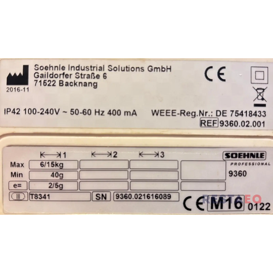 Vaaka Soehnle Professional 9360 - Soehnle