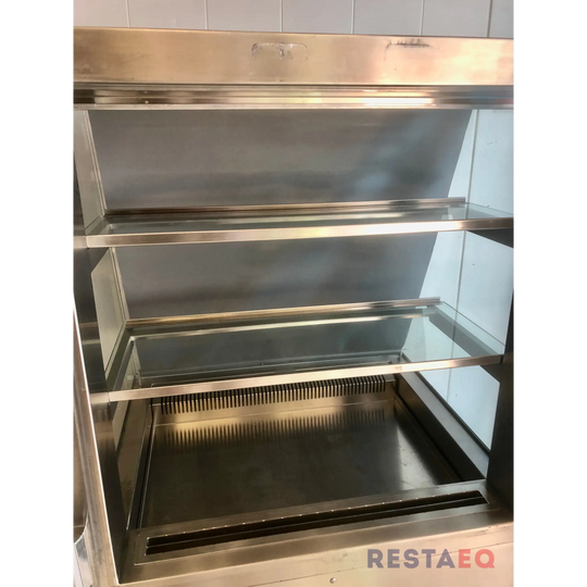 Vankkarakenteinen vitriini/lasikko Norpe 900 palvelumalli -